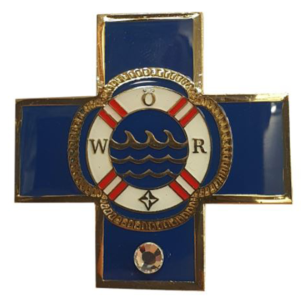 Blaues Kreuz Uniform mit Diamant