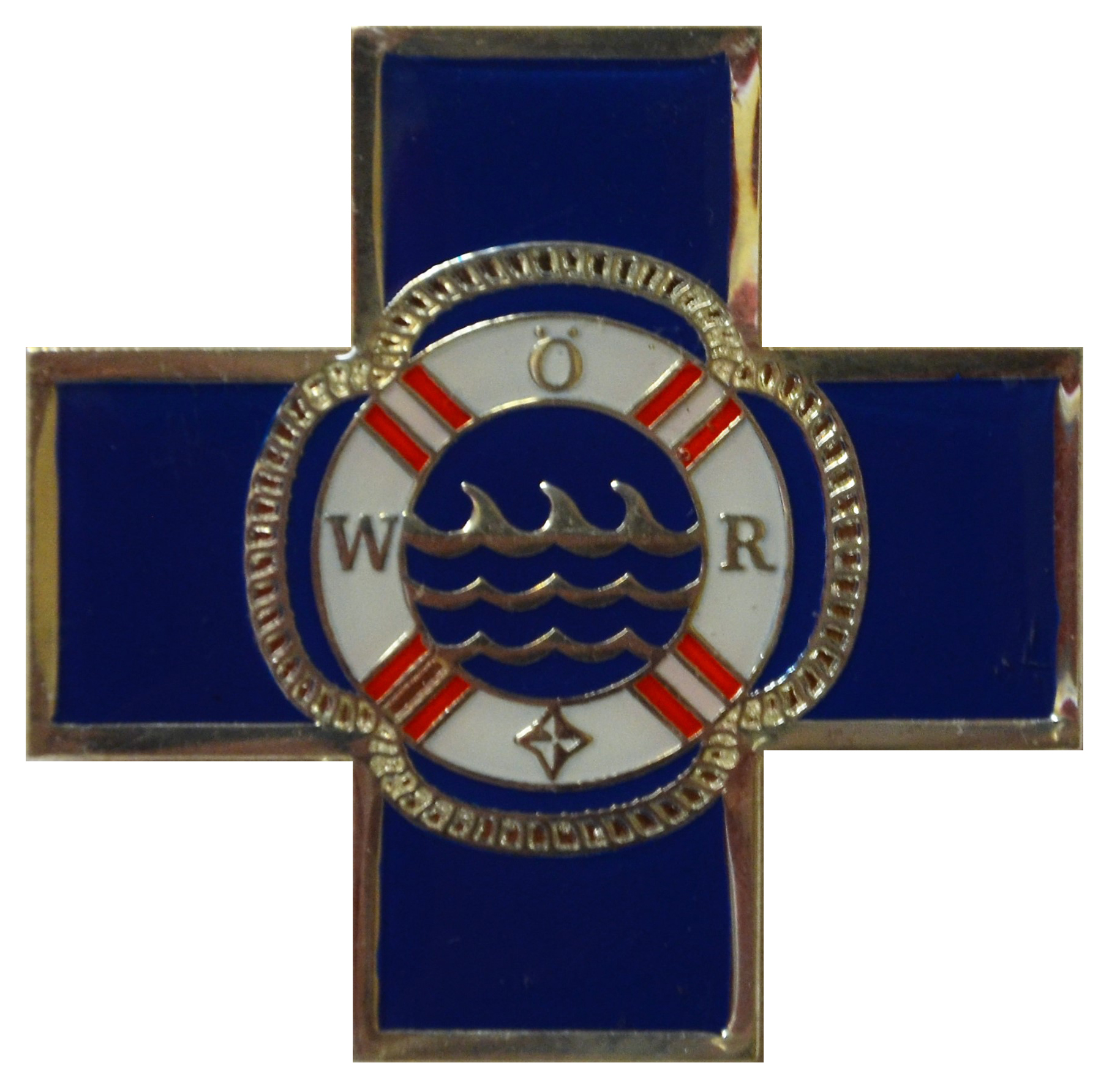 Blaues Kreuz Uniform Silber