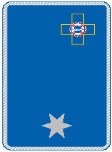 1. A - Uniform Kragenspiegel "Einsatzkraft in Ausbildung"