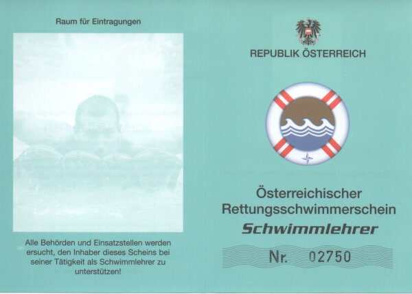 9. Schwimmlehrer Ausweis
