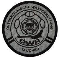 20. Taucher** Stoffabzeichen gro&szlig; 70mm