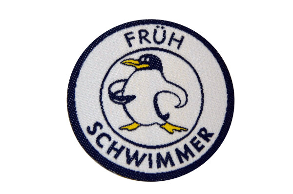 1. Fr&uuml;hschwimmer Stoffabzeichen klein 43mm