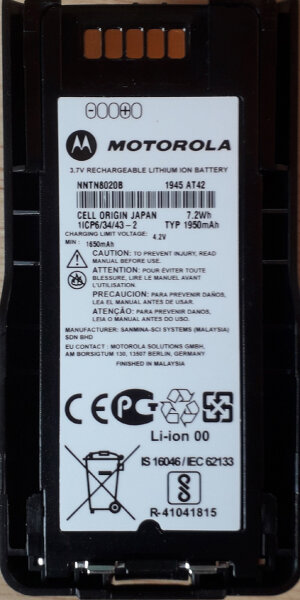 Handfunkgerät Motorola MTP3550 AKKU 2150mAh